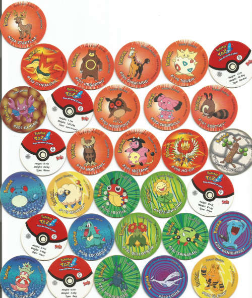 TAZOS - TAZOS by "SIMBA" - MIXED LOT of 31 COLLECTABLE TAZOS - LOT L