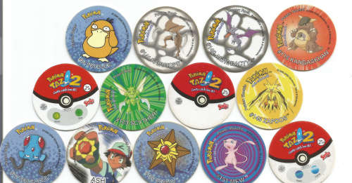 TAZOS - TAZOS by "SIMBA" - MIXED LOT of 13 COLLECTABLE TAZOS - LOT 1A
