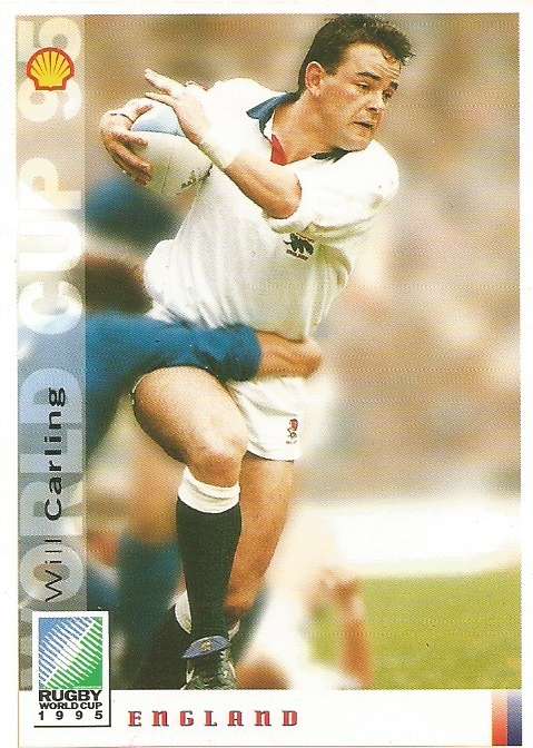 WILL CARLING - SPORTS DECK "RUGBY WORLD CUP 95" -  BASE TRADING CARD 34