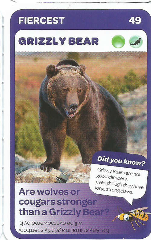 "SUPER ANIMALS" - PICK&PAY TRADING CARD COLLECTION - CARD 49