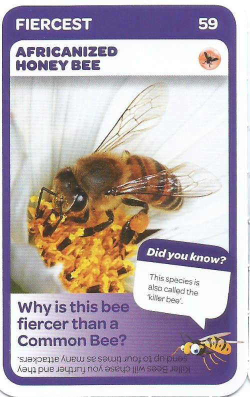 "SUPER ANIMALS" - PICK&PAY TRADING CARD COLLECTION - CARD 59