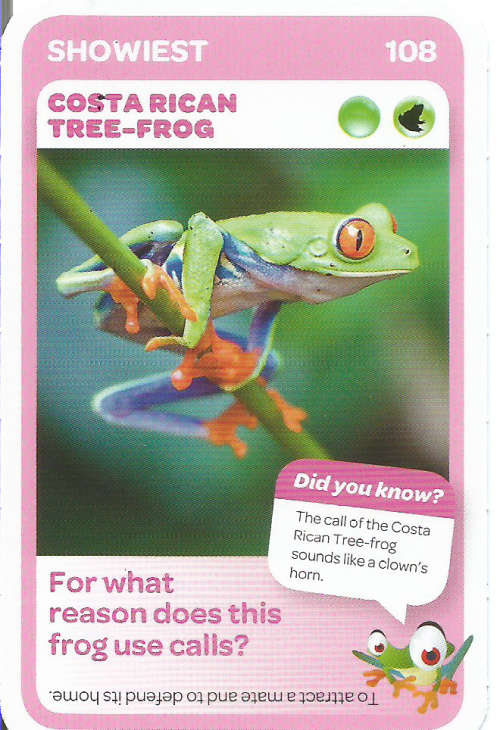 "SUPER ANIMALS" - PICK&PAY TRADING CARD COLLECTION - CARD 108