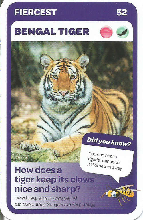 "SUPER ANIMALS" - PICK&PAY TRADING CARD COLLECTION -  CARD 52