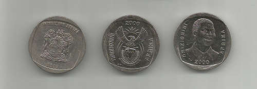 SA MINT 2000 - R5 "ALL 3 OBV VARIATIONS" YEA 2000 - LOT of 3 COINS - CIRCULATED