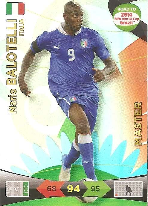 MARIO BALOTELLI - PANINI "ROAD to the WORLD CUP 2014" - "MASTER" CARD
