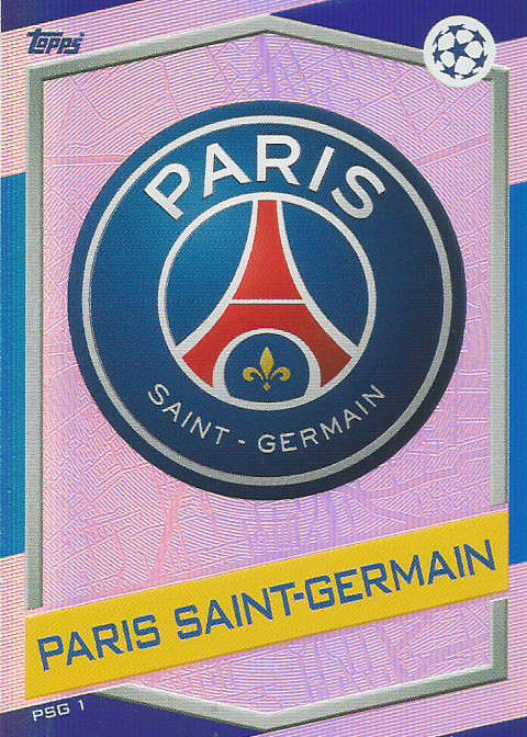 PARIS SAINT GERMAIN - CHAMPIONS LEAGUE 2016/17 -  "CLUB BADGE" FOIL TRADING CARD