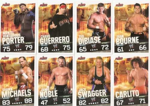 WWE WRESTLING - "TOPPS SLAM ATTAX EVOLUTION"  2010 - BASE TRADING CARDS AVAILABLE