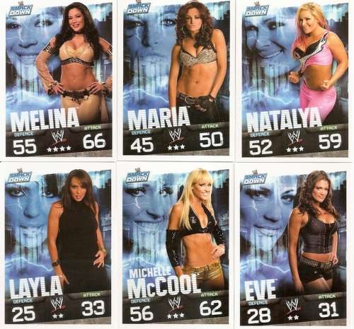 WWE WRESTLING - "TOPPS SLAM ATTAX EVOLUTION"  2010 - BASE TRADING CARDS AVAILABLE