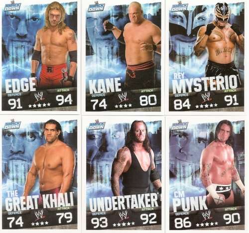 WWE WRESTLING - "TOPPS SLAM ATTAX EVOLUTION"  2010 - BASE TRADING CARDS AVAILABLE