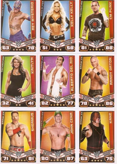 WWE WRESTLING - "TOPPS SLAM ATTAX REBELLION"  2013/14 - BASE TRADING CARDS AVAILABLE