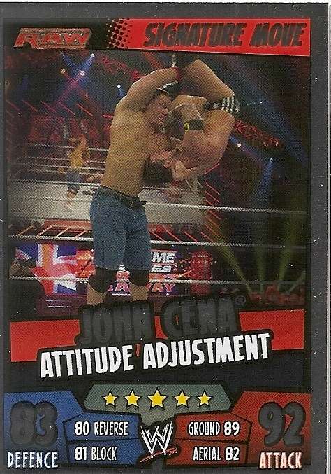 WWE WRESTLING - "TOPPS SLAM ATTAX RUMBLE"  2011/12 - "SIGNATURE MOVES" FOIL TRADING CARDS AVAILABLE