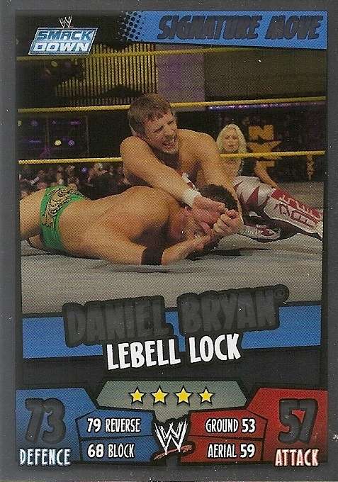 WWE WRESTLING - "TOPPS SLAM ATTAX RUMBLE"  2011/12 - "SIGNATURE MOVES" FOIL TRADING CARDS AVAILABLE