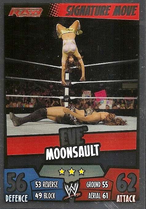 WWE WRESTLING - "TOPPS SLAM ATTAX RUMBLE"  2011/12 - "SIGNATURE MOVES" FOIL TRADING CARDS AVAILABLE