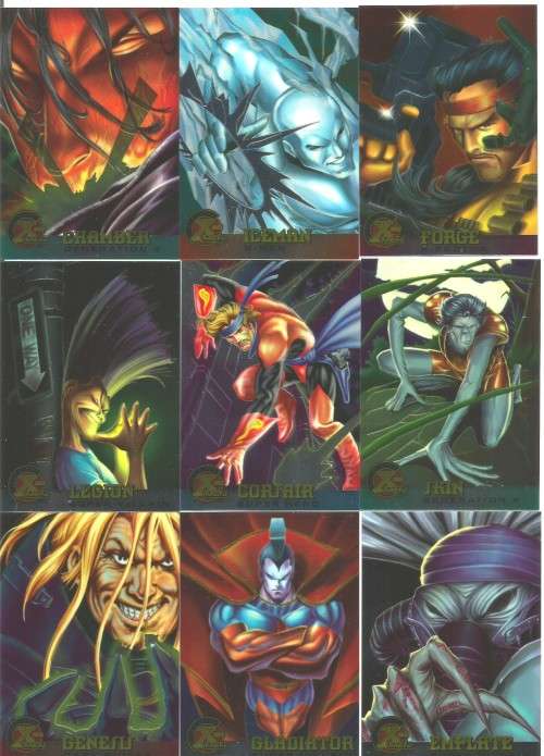 MARVEL "FLEER ULTRA X-MEN" 96 - LOT of 9 "CHROME SERIES" CARDS - LOT A