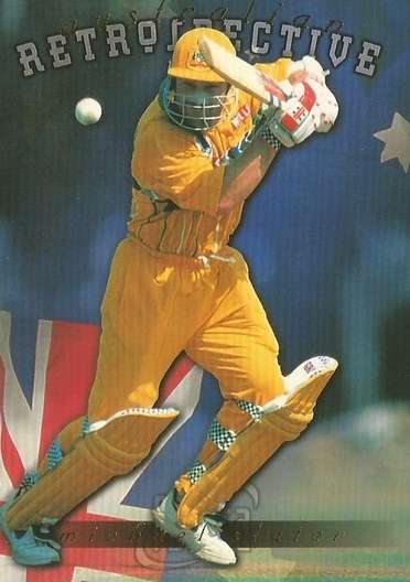 MICHAEL SLATER - FUTERA 1996 CRICKET WORLD CUP  - "GOLD RETROSPECTIVE" CARD AR5 - Unnumbered of 1000