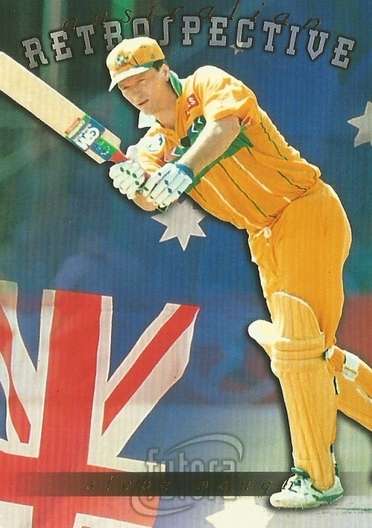 STEVE WAUGH - 1996 CRICKET WORLD CUP  - "GOLD RETROSPECTIVE" CARD AR6 - Unnumbered of 1000
