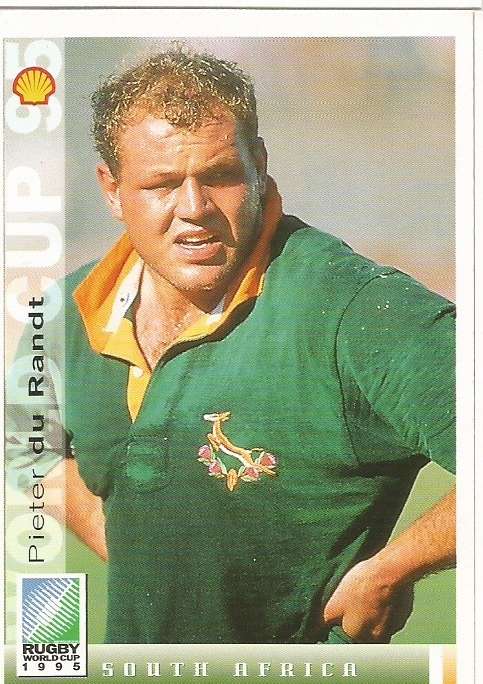 OOS DU RANDT - SPORTS DECK "RUGBY WORLD CUP 95" -  BASE TRADING CARD 11