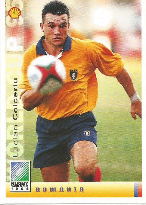 LUCIAN COLCERIU - SPORTS DECK "RUGBY WORLD CUP 95" -  BASE TRADING CARD 91