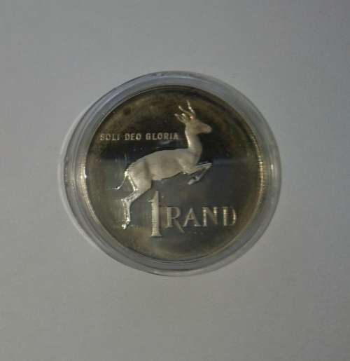 SA MINT - R1 SILVER PROOF 1989 - "SPRINGBOK" 1989