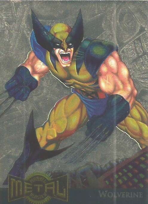 WOLVERINE - MARVEL METAL 95 - LIMITED EDITION "GOLDBLASTER" FOIL CARD 18 of 18