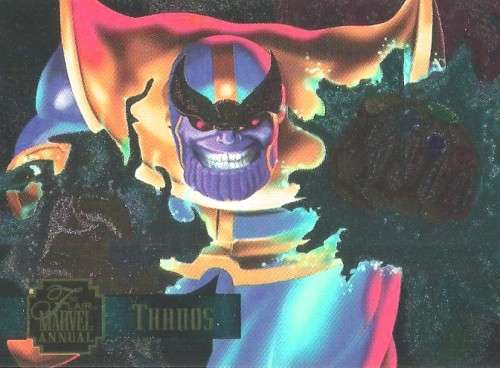THANOS - MARVEL ANNUAL 95 - "POWERBLAST" FOIL CARD 21 of 24