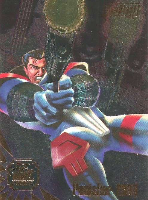 PUNISHER 2099 - MARVEL ANNUAL 95 - "DUOBLAST" FOIL CARD 2 of 3
