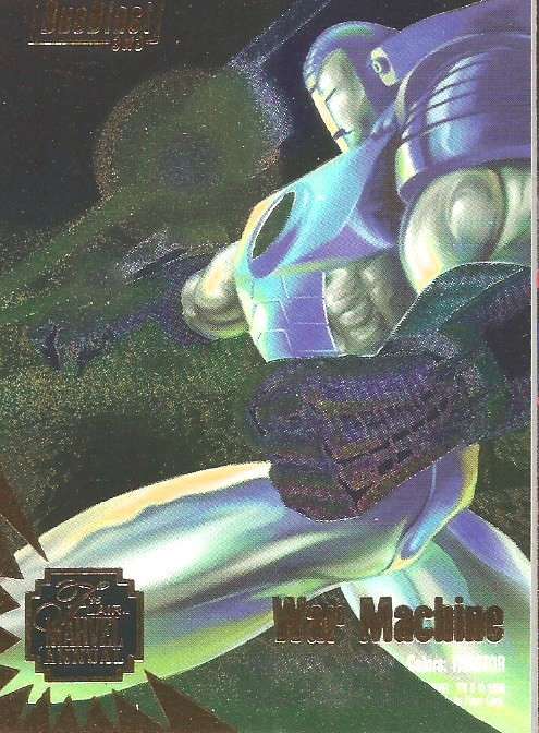 WAR MACHINE - MARVEL ANNUAL 95 - "DUOBLAST" FOIL CARD 3 of 3