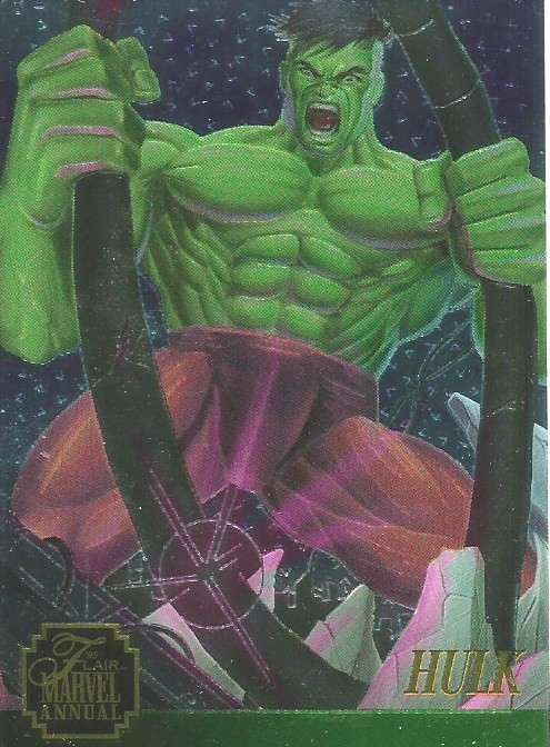 HULK - MARVEL ANNUAL 95 - "LIMITED EDITION" FOIL CARD 5 of 12