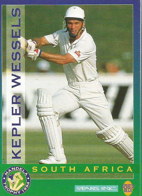 KEPLER WESSELS - CRICKET "MANDELA CUP" 1994 (SPORTSDECK.) - TRADING BASE CARD 1