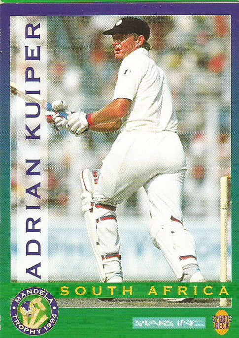 ADRIAN KUIPER - CRICKET "MANDELA CUP" 1994 (SPORTSDECK.) - TRADING BASE CARD 11