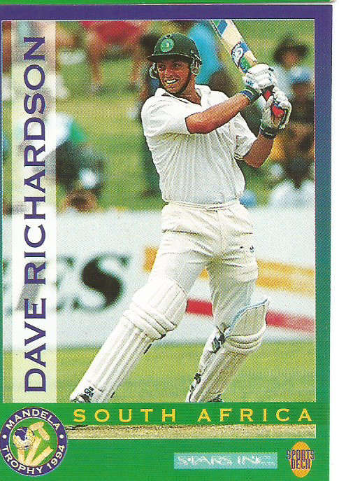 DAVE RICHARDSON - CRICKET "MANDELA CUP" 1994 (SPORTSDECK.) - TRADING BASE CARD 16