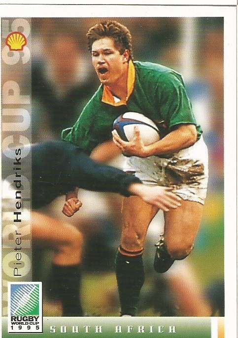 PIETER HENDRIKS - SPORTS DECK "RUGBY WORLD CUP 95" -  BASE TRADING CARD 10