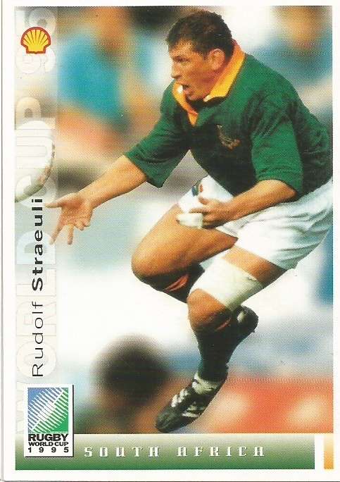 RUDOLF STRAULI - SPORTS DECK "RUGBY WORLD CUP 95" -  BASE TRADING CARD 15