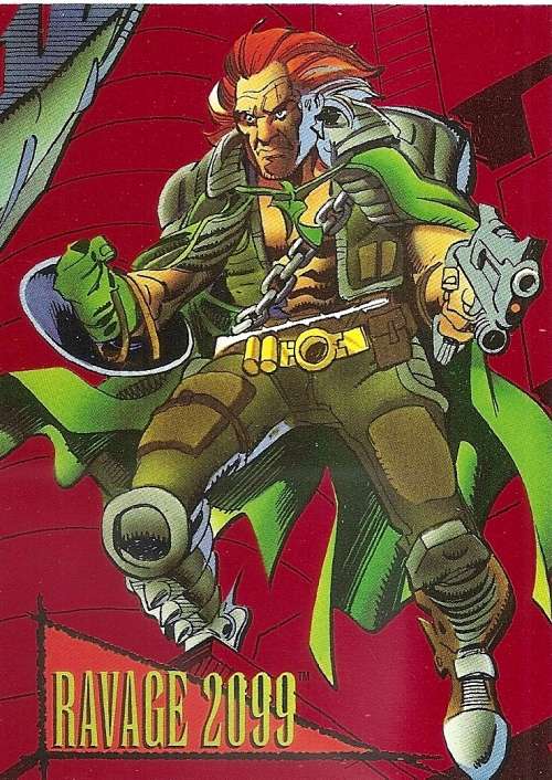 MARVEL UNIVERSE IV 1993 - RAVAGE "RED FOIL LIMITED EDITION INSERT" CARD 3-2099