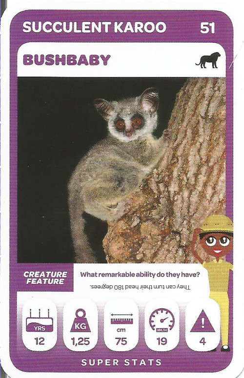 PICK n PAY "SOUTH AFRICAN SUPER ANIMALS" SERIES 2 - TRADING CARD 51