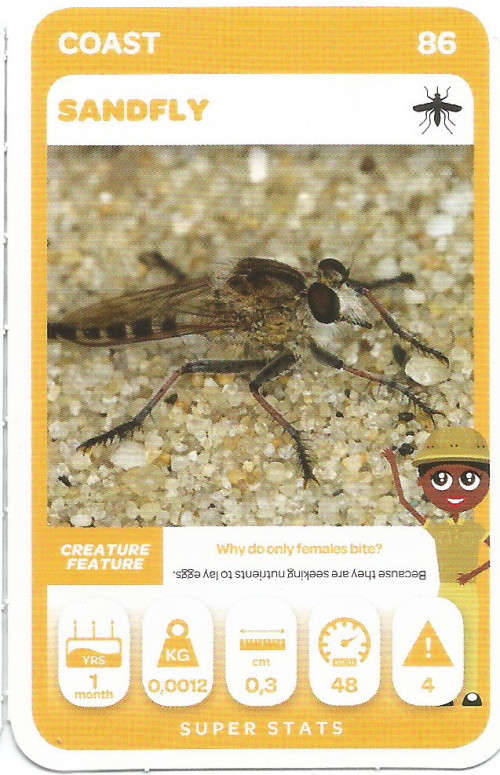 PICK n PAY "SOUTH AFRICAN SUPER ANIMALS" - TRADING CARD 86