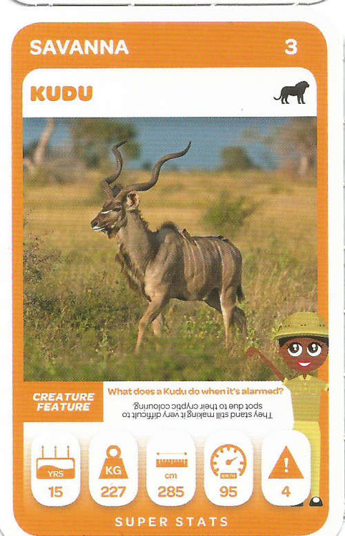 PICK n PAY "SOUTH AFRICAN SUPER ANIMALS" SERIES 2 - TRADING CARD 3