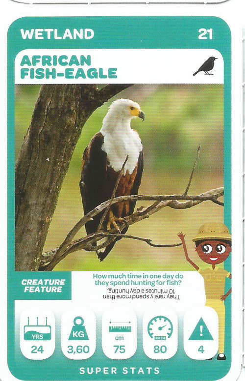 PICK n PAY "SOUTH AFRICAN SUPER ANIMALS" SERIES 2 - TRADING CARD 21