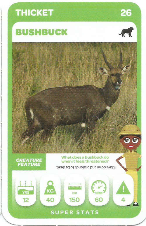 PICK n PAY "SOUTH AFRICAN SUPER ANIMALS" - TRADING CARD 26