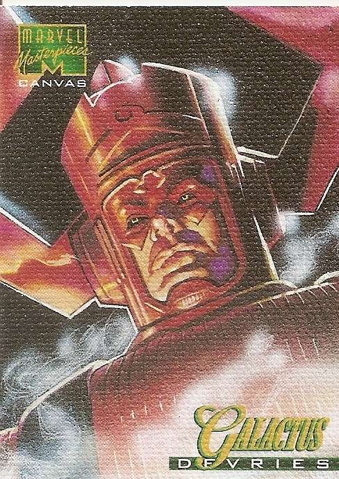 MARVEL MASTERPIECES 95 - GALACTUS "RARE CANVAS" TRADING CARD 6 of 22