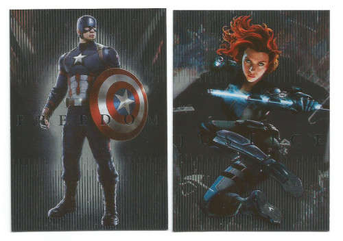 PANINI MARVEL "CAPTAIN AMERICA CIVIL WAR" 2016 - LOT of 2 "LIMITED EDITION" TRADING CARDS