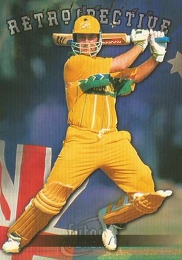 SHANE LEE - FUTERA 1996 CRICKET WORLD CUP  - "GOLD RETROSPECTIVE" CARD AR9 - Unnumbered of 1000