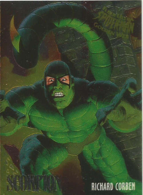 SCORPION - MARVEL "FLEER ULTRA SPIDERMAN" 1995 - "MASTERPIECES" LIMITED EDITION CARD L6