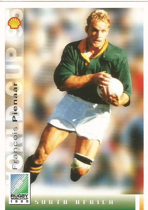 FRANCOIS PIENAAR - SPORTS DECK "RUGBY WORLD CUP 95" -  BASE TRADING CARD 20
