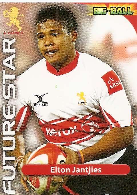 ELTON JANTJIES - 2010 BIG BALL RUGBY COLLECTION - `RARE` `FUTURE STAR` TRADING CARD FS03