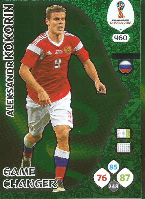 ALEX KOKORIN - PANINI FIFA WORLD CUP 2018 RUSSIA -  "GAME CHANGER" FOIL CARD 460