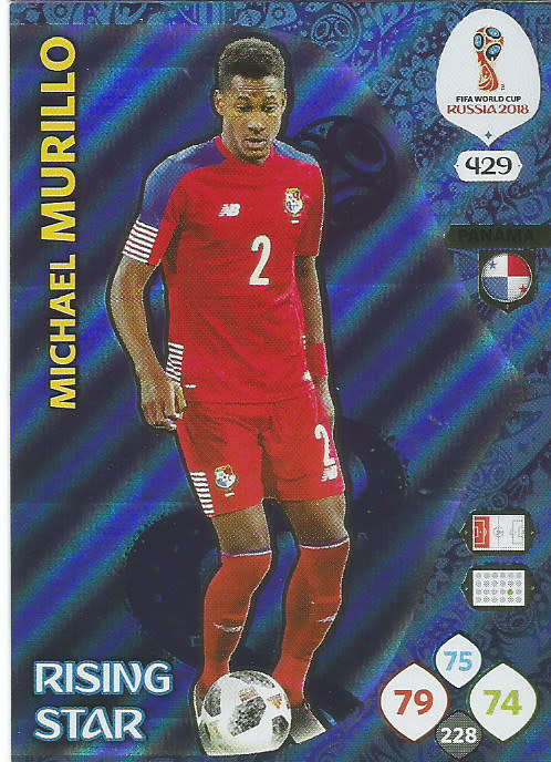 MICHAEL MURILLO - PANINI FIFA WORLD CUP 2018 RUSSIA -  "RISING STAR" FOIL TRADING CARD 429