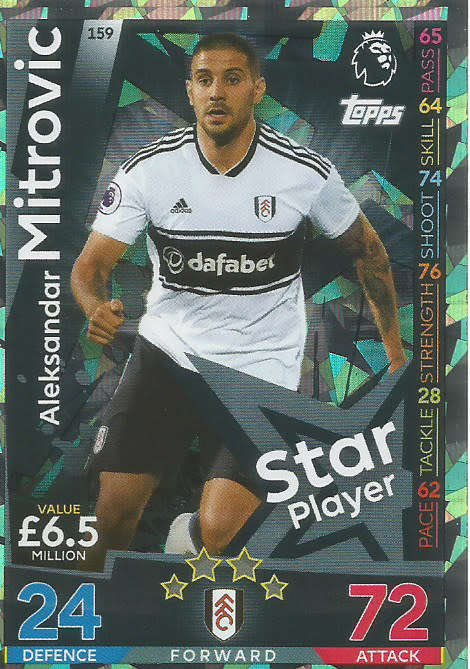 ALEK MITROVIC - MATCH ATTAX 2018/2019 - SILVER "STAR PLAYER" TRADING CARD
