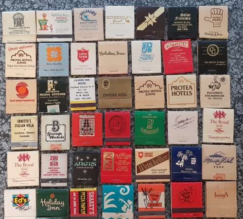 VINTAGE BOOK MATCHES - LOT of 40 VINTAGE BOOK MATCHES - SOME VERY RARE