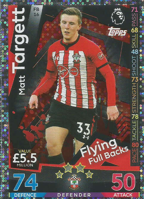 MATT TARGETT - MATCH ATTAX EXTRA 2019 - SILVER "FLYING FULBACKS" TRADING CARD FB16